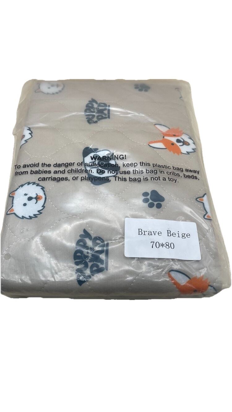 PuppyPad Reusable Washable Dog Pee Pad Brave Beige 70x80cm 28x32 New